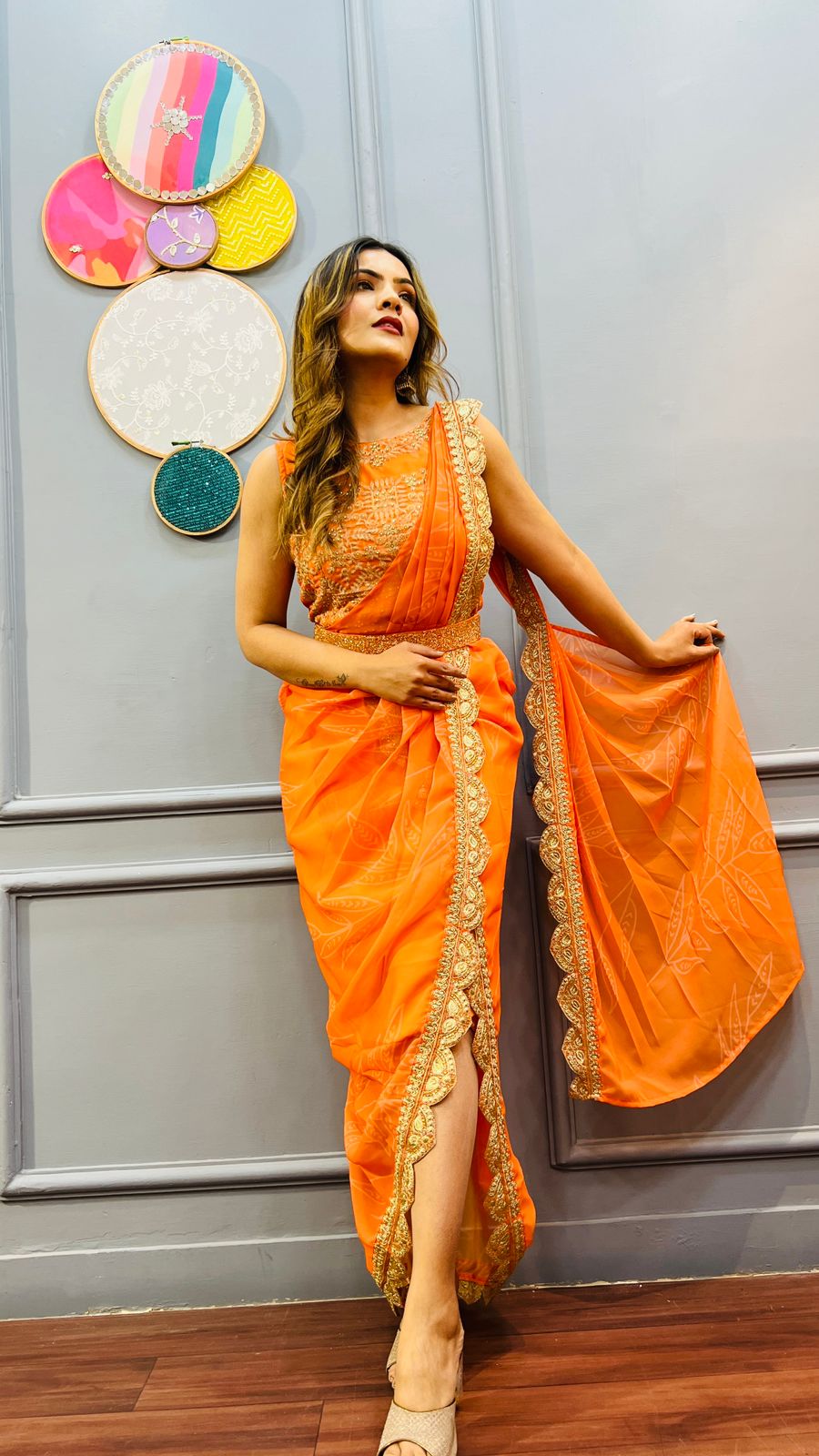 Shrina Dhoti Drape