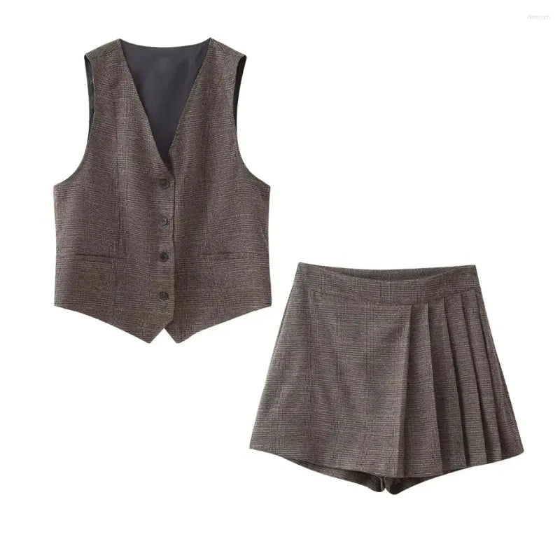 Maddie Vest & Skort Set